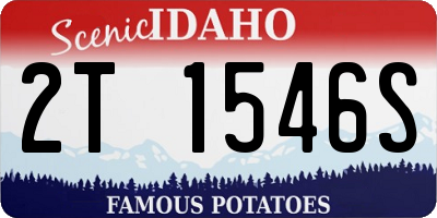 ID license plate 2T1546S