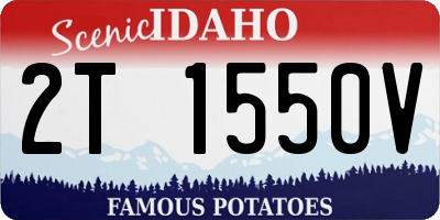 ID license plate 2T1550V