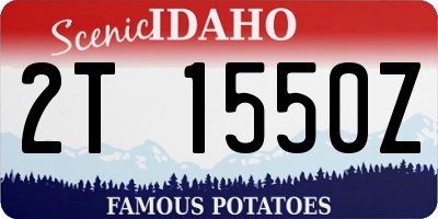 ID license plate 2T1550Z