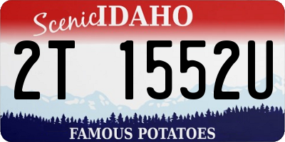 ID license plate 2T1552U