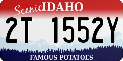 ID license plate 2T1552Y