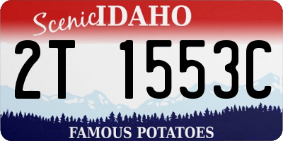 ID license plate 2T1553C