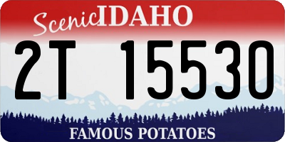 ID license plate 2T1553O