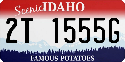 ID license plate 2T1555G
