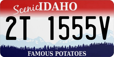 ID license plate 2T1555V