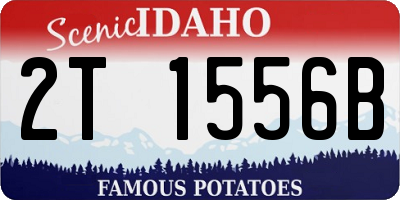 ID license plate 2T1556B