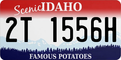 ID license plate 2T1556H