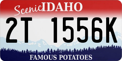 ID license plate 2T1556K