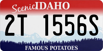 ID license plate 2T1556S