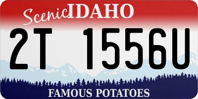 ID license plate 2T1556U