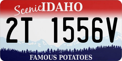 ID license plate 2T1556V