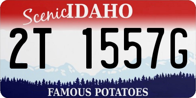 ID license plate 2T1557G