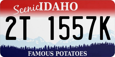 ID license plate 2T1557K