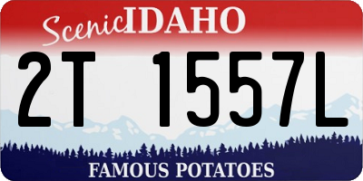 ID license plate 2T1557L