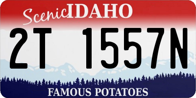 ID license plate 2T1557N