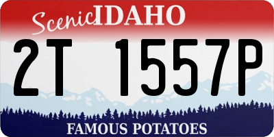 ID license plate 2T1557P