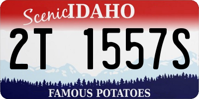 ID license plate 2T1557S