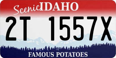 ID license plate 2T1557X