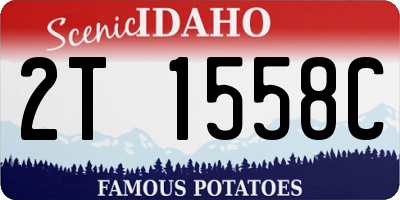 ID license plate 2T1558C