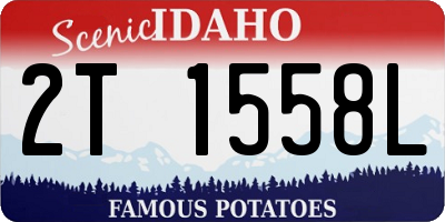 ID license plate 2T1558L
