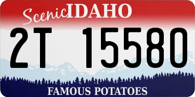 ID license plate 2T1558O