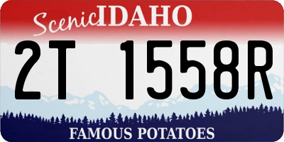 ID license plate 2T1558R