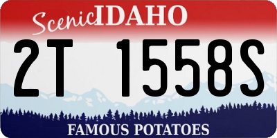 ID license plate 2T1558S