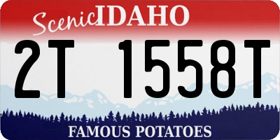 ID license plate 2T1558T