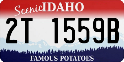 ID license plate 2T1559B