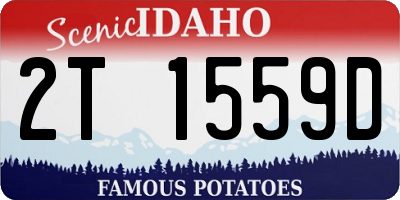 ID license plate 2T1559D