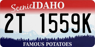ID license plate 2T1559K
