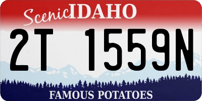 ID license plate 2T1559N
