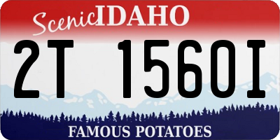 ID license plate 2T1560I