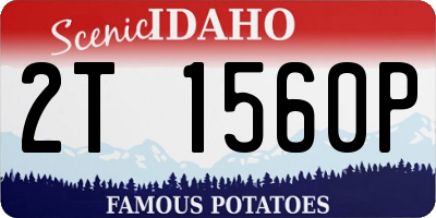 ID license plate 2T1560P