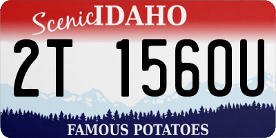 ID license plate 2T1560U