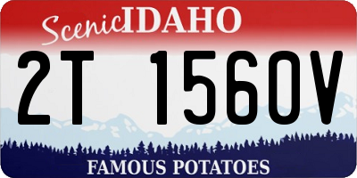 ID license plate 2T1560V