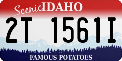 ID license plate 2T1561I