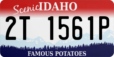 ID license plate 2T1561P