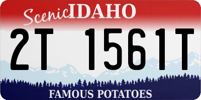 ID license plate 2T1561T