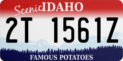 ID license plate 2T1561Z