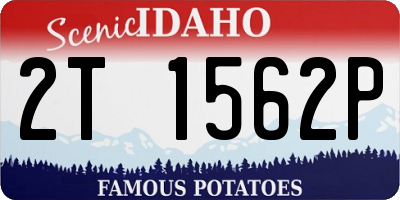 ID license plate 2T1562P