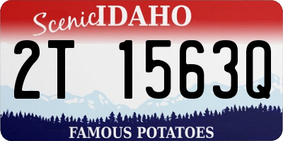 ID license plate 2T1563Q