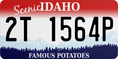 ID license plate 2T1564P