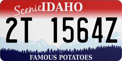ID license plate 2T1564Z