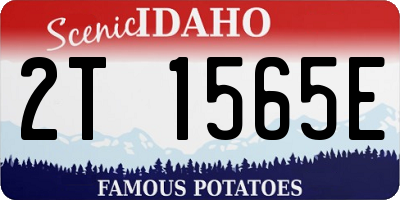 ID license plate 2T1565E