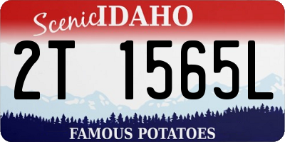 ID license plate 2T1565L