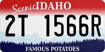 ID license plate 2T1566R