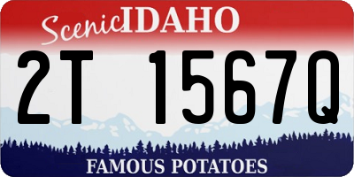 ID license plate 2T1567Q