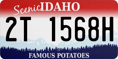 ID license plate 2T1568H