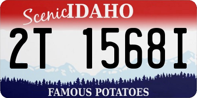 ID license plate 2T1568I